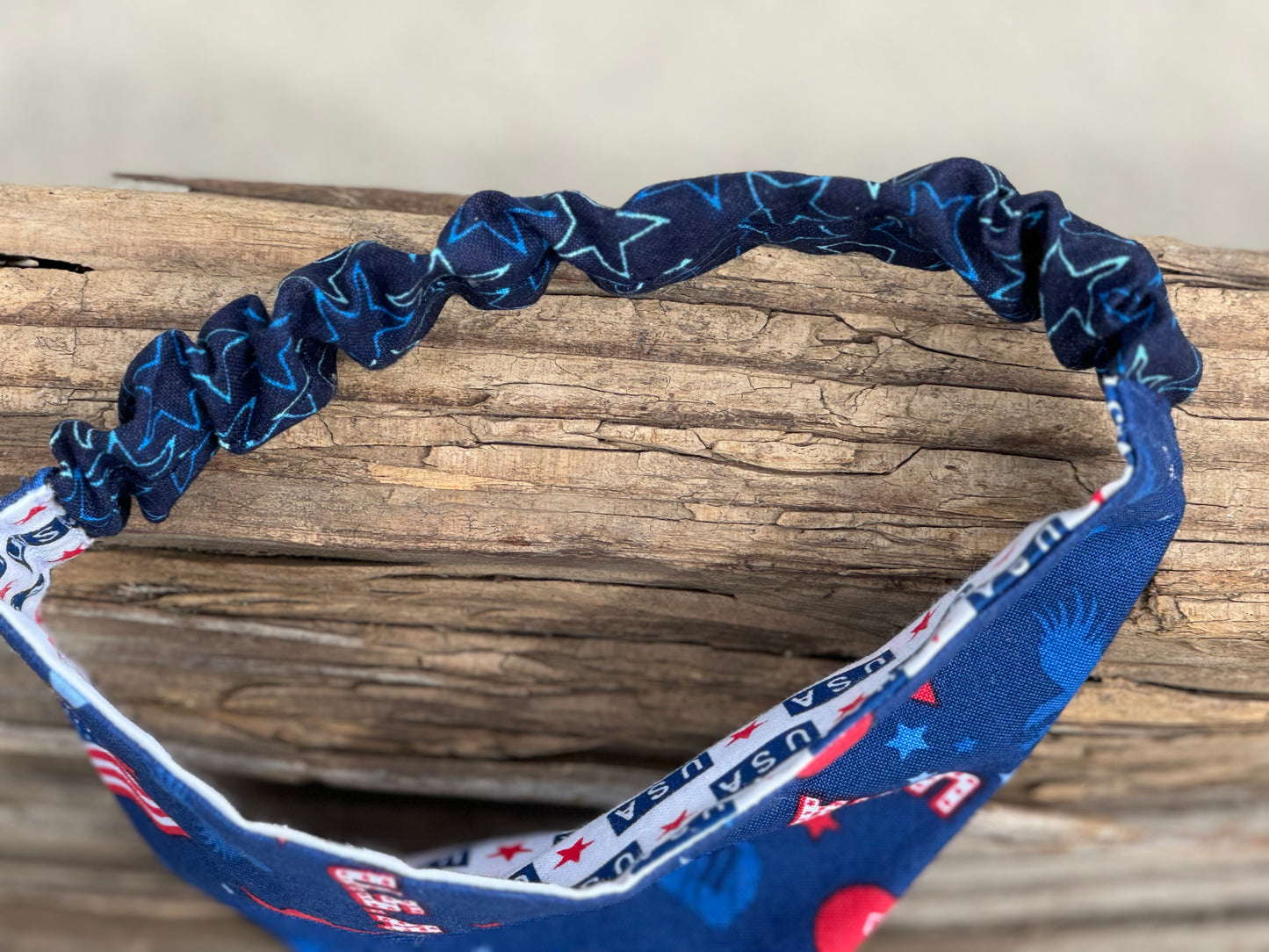 Fourth Of July Double Sided Dog Bandana