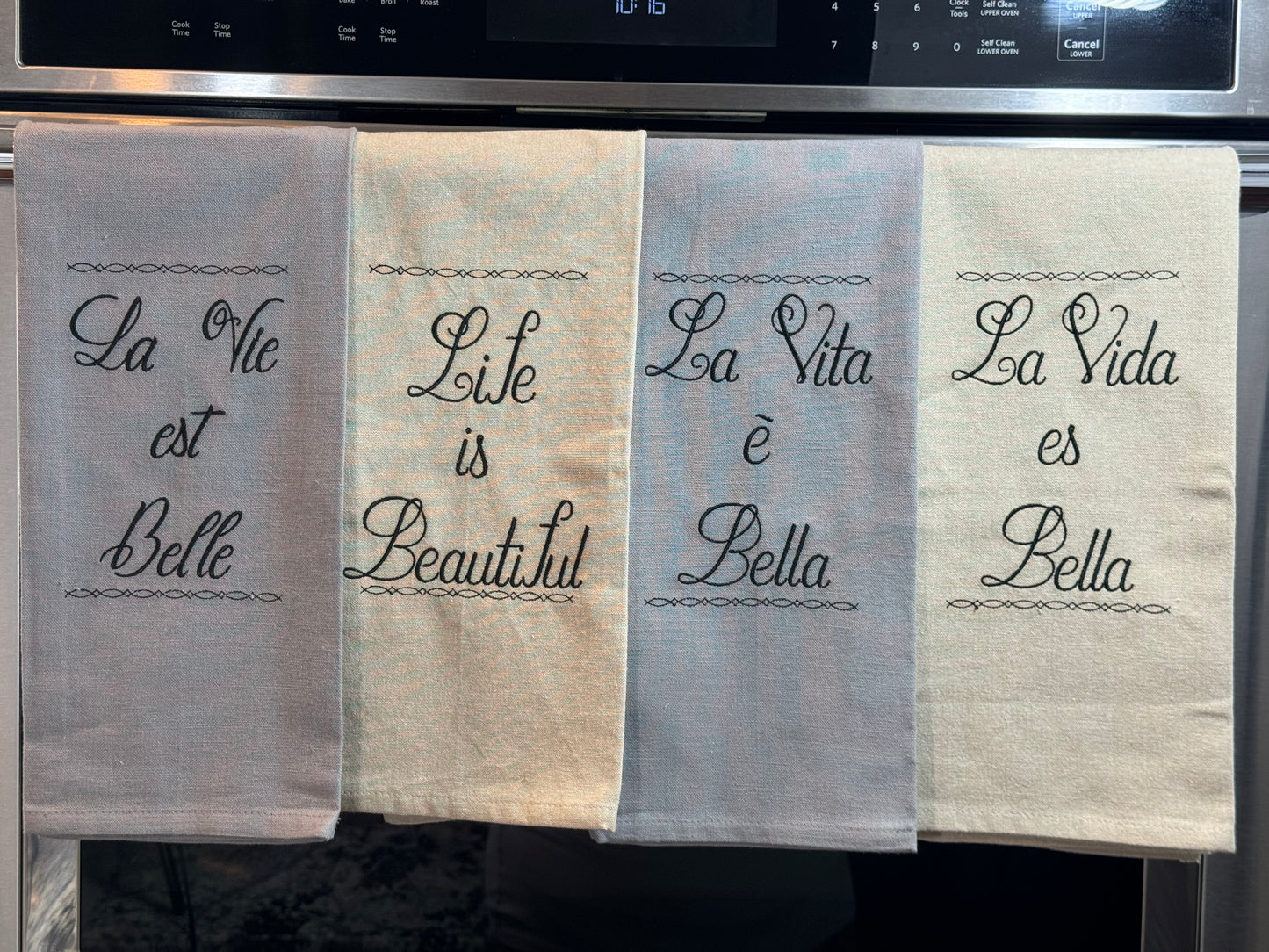 Life is beautiful towels