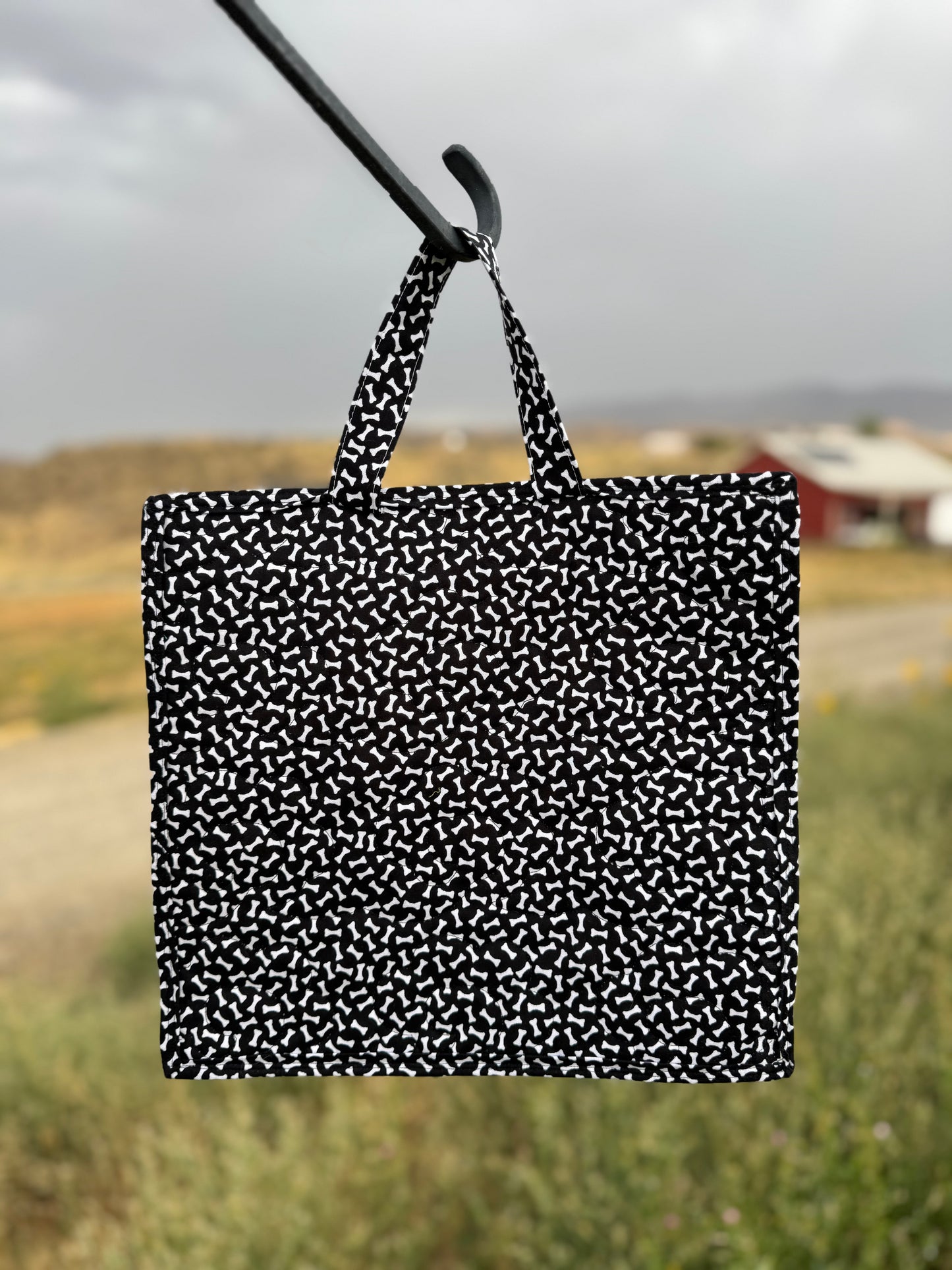 Multi-use Project Bag with Vinyl Front - Give a Dog a Bone
