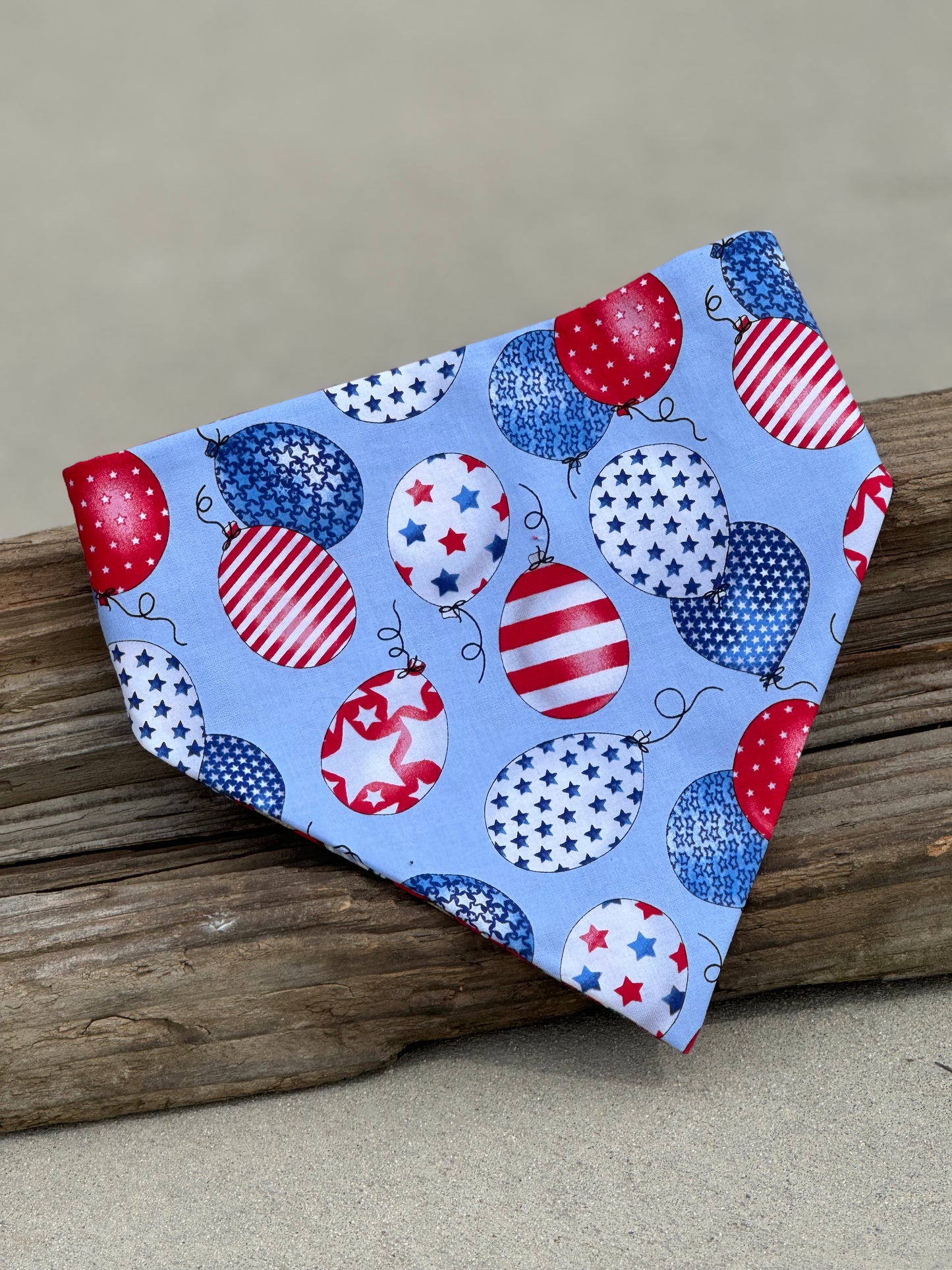 Fourth July Balloons Dog Bandana
